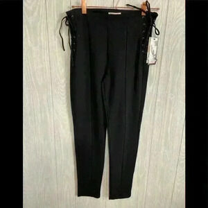 Ashley High Top Skinny Black Leggings.  Size L